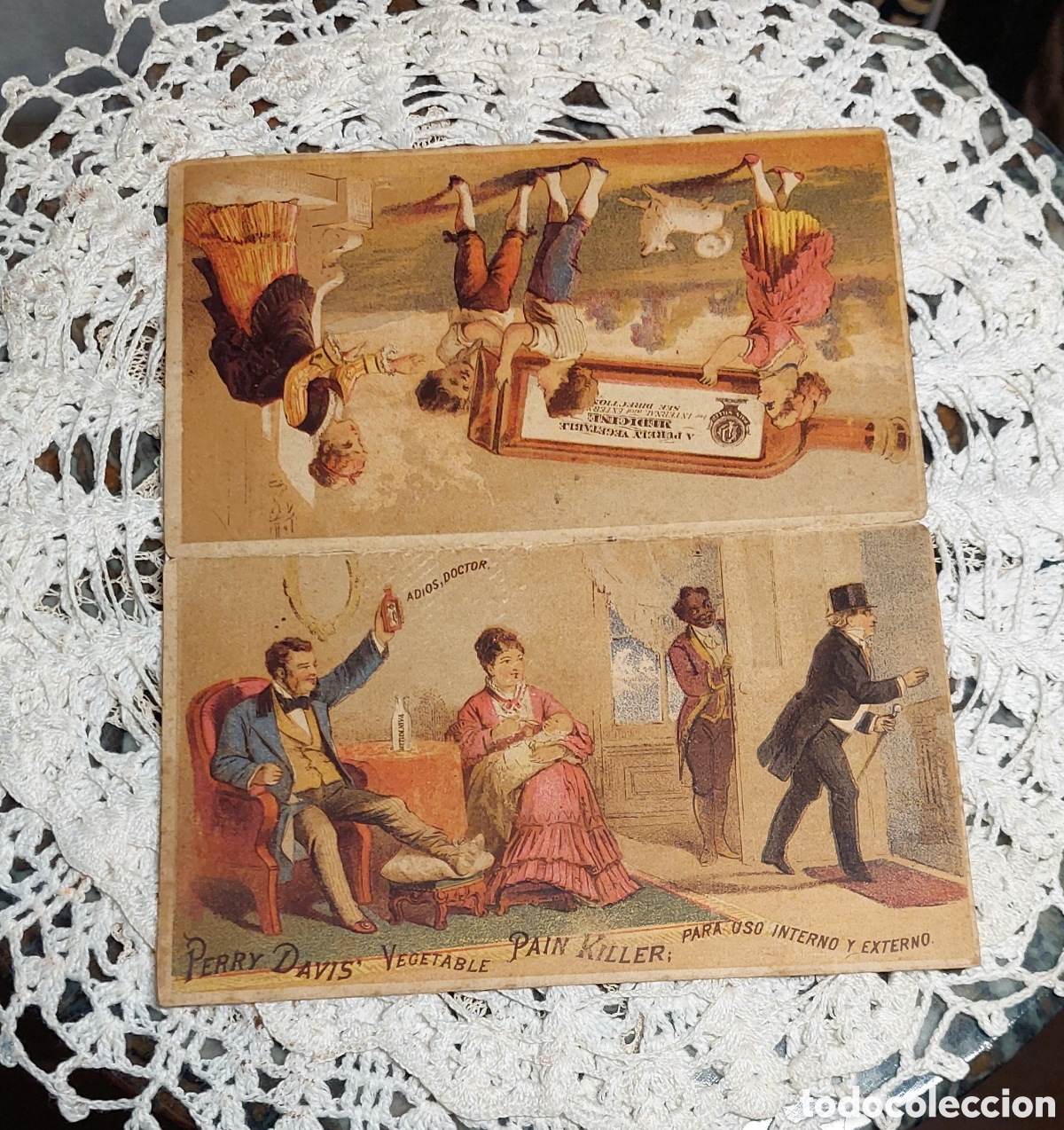 Catalogues publicitaires: antiguo folleto de publicidad Perry Davis e Hijo (mata-dolores)