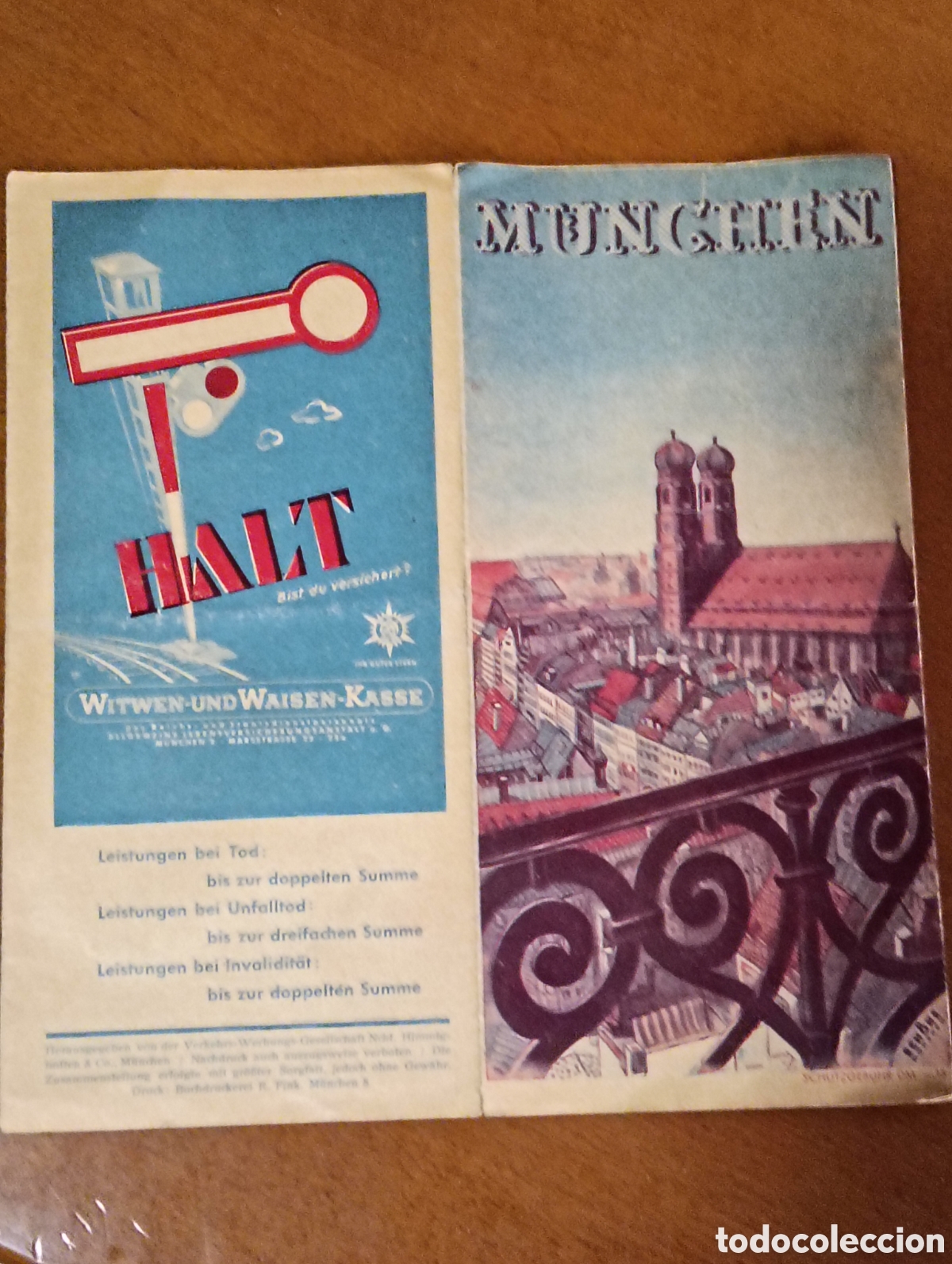 Advertising Catalogs: Guia tur&iacute;stica de Munich, Alemania sobre 1930