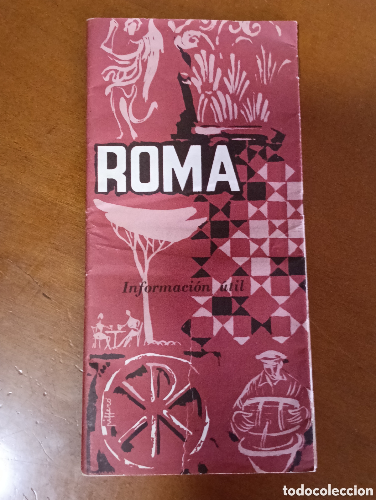 Advertising Catalogs: Guia tur&iacute;stica de Roma con planos, hoteles, todo en espa&ntilde;ol, 1965 - 7 p&aacute;ginas dobles