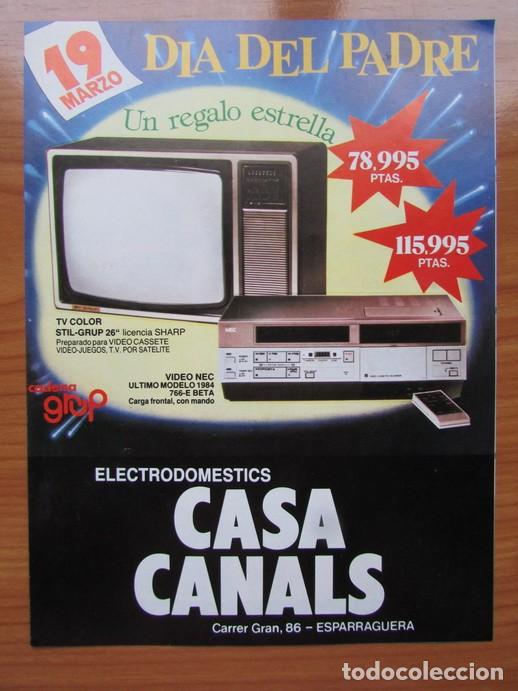 Cataloghi pubblicitari: CAT&Aacute;LOGO PUBLICIDAD. D&Iacute;A DEL PADRE. ELECTRODOM&Eacute;STICOS CASA CANALS ESPARRAGUERA 4 P&Ntilde;AGS
