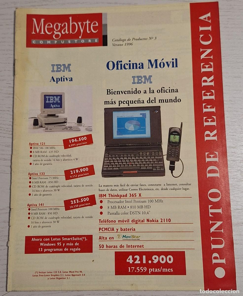 Cat&aacute;logos publicit&aacute;rios: CAT&Aacute;LOGO DE PRODUCTOS N&ordm; 3 PUNTO DE REFERENCIA MEGABYTE COMPUSTORE &middot; VERANO, 1996