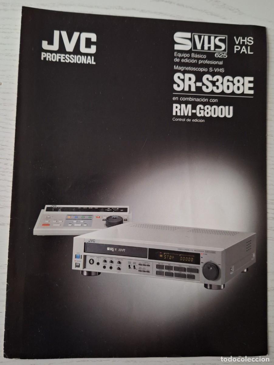 Cat&aacute;logos publicit&aacute;rios: CAT&Aacute;LOGO PUBLICITARIO DEL MAGNETOSCOPIO JVC S-VHS SR-S368E EN COMBINACI&Oacute;N CON RM-G80OU