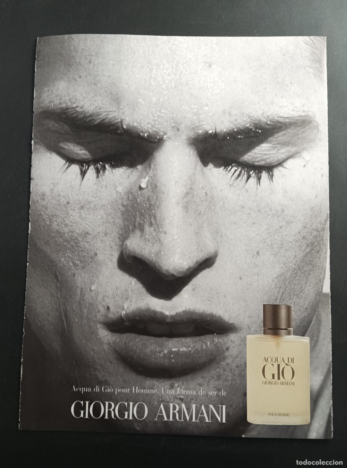 Cataloghi pubblicitari: GIORGIO ARMANI, ACQUA DI GIO. FOLLETO DE PUBLICIDAD FINALES DE LOS 90'S