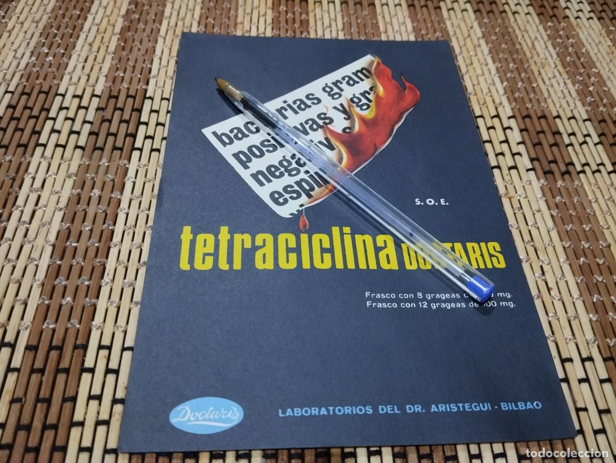 Cat&aacute;logos publicit&aacute;rios: MEDICAMENTO TETRACICLINA DOCTARIS ANTIGUO ANUNCIO PUBLICIDAD REVISTA