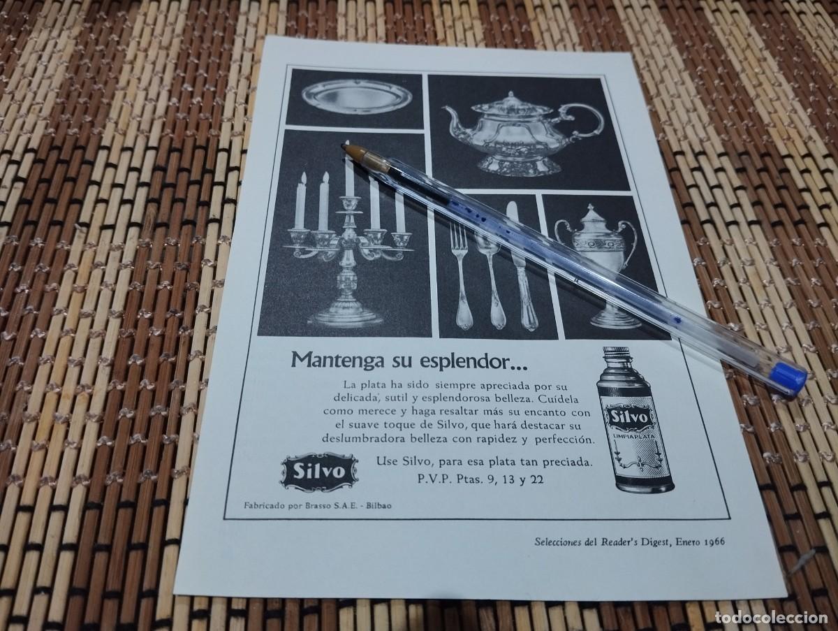 Cat&aacute;logos publicit&aacute;rios: LIMPIADOR DE PLATA SILVO ANTIGUO ANUNCIO PUBLICIDAD REVISTA