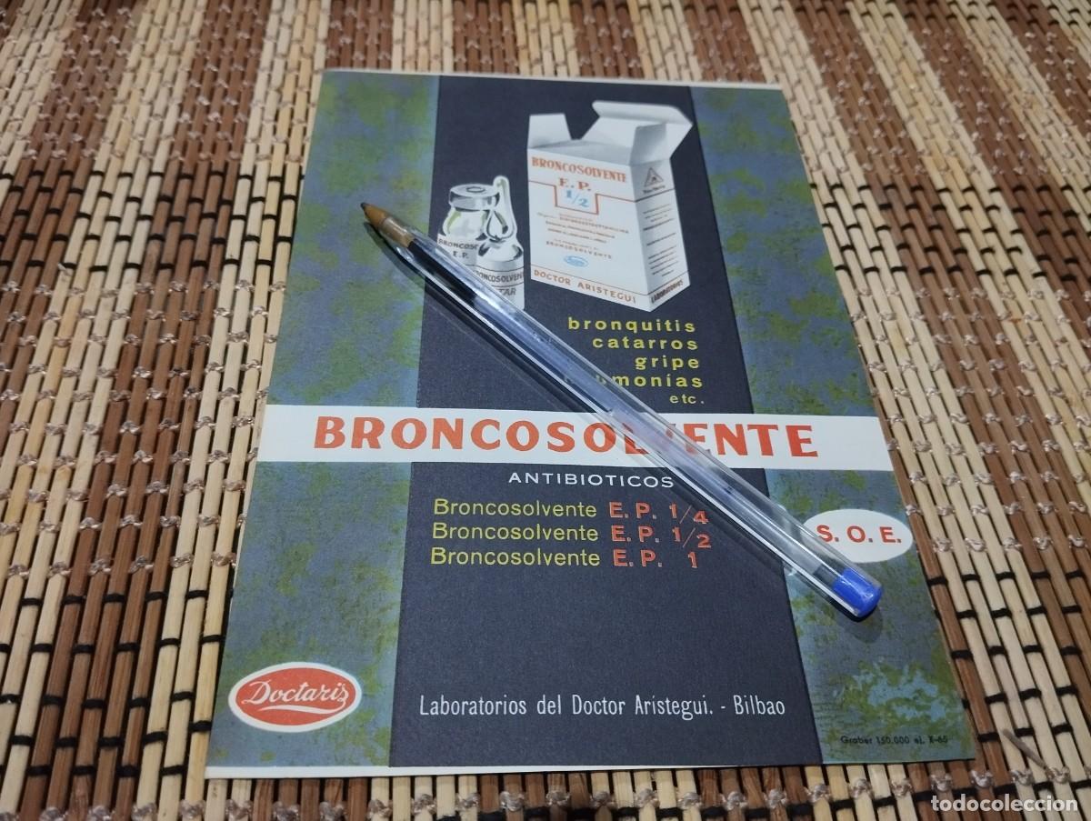 Werbekataloge: MEDICAMENTO BRONCOSOLVENTE REVERSO SUPOSITORIOS PULMONILO C ANTIGUO ANUNCIO PUBLICIDAD REVISTA