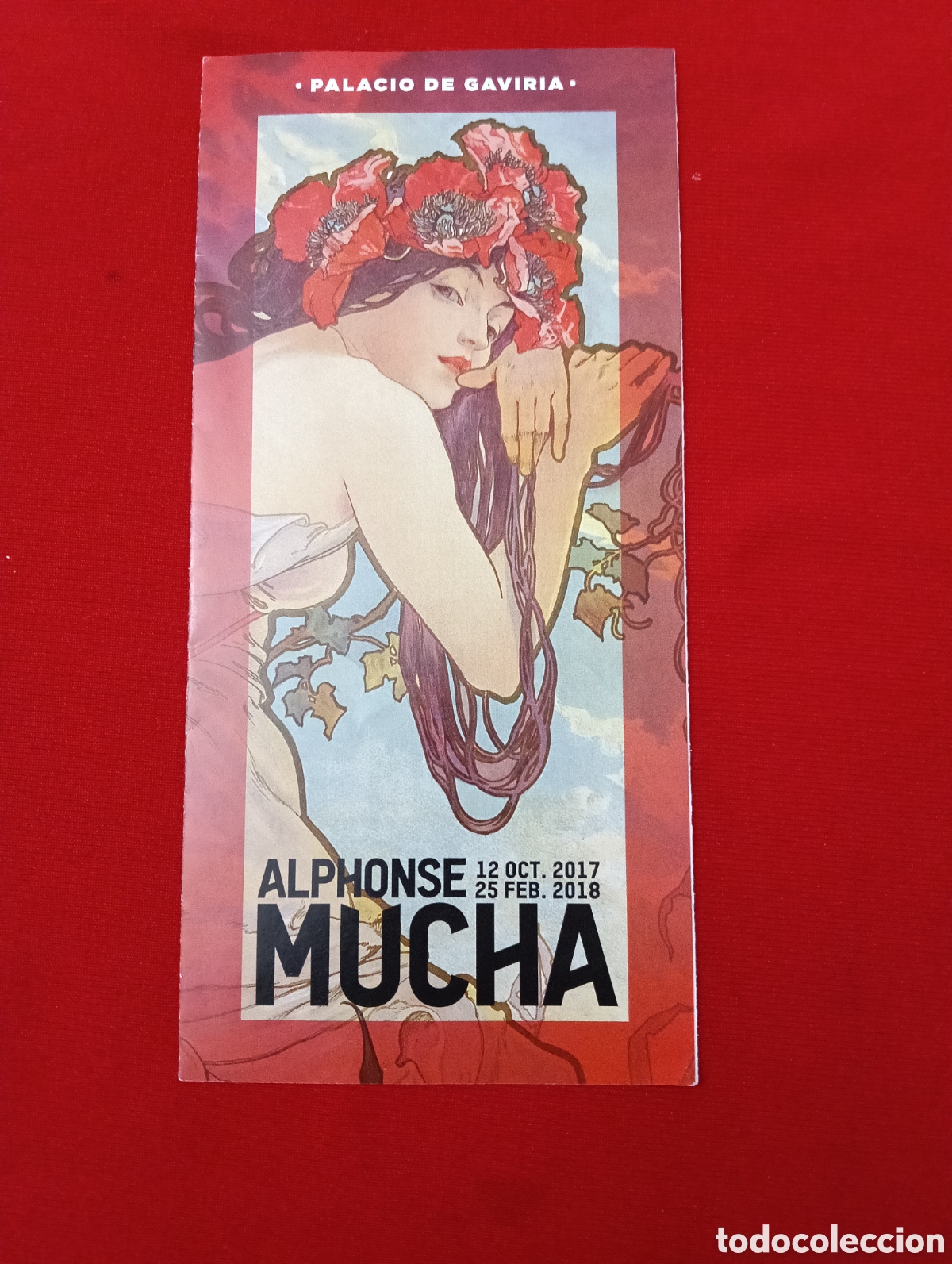 Cat&aacute;logos publicit&aacute;rios: Folleto Exposici&oacute;n Alfhonse Muchas, Palacio de Gaviria, Madrid 2017