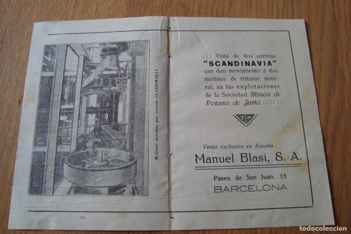 Cataloghi pubblicitari: ANTIGUA PUBLICIDAD CORREAS SCANDINAVIA SOCIEDAD MINAS POTASA SURIA. MANUEL BLASI S.A BARCELONA