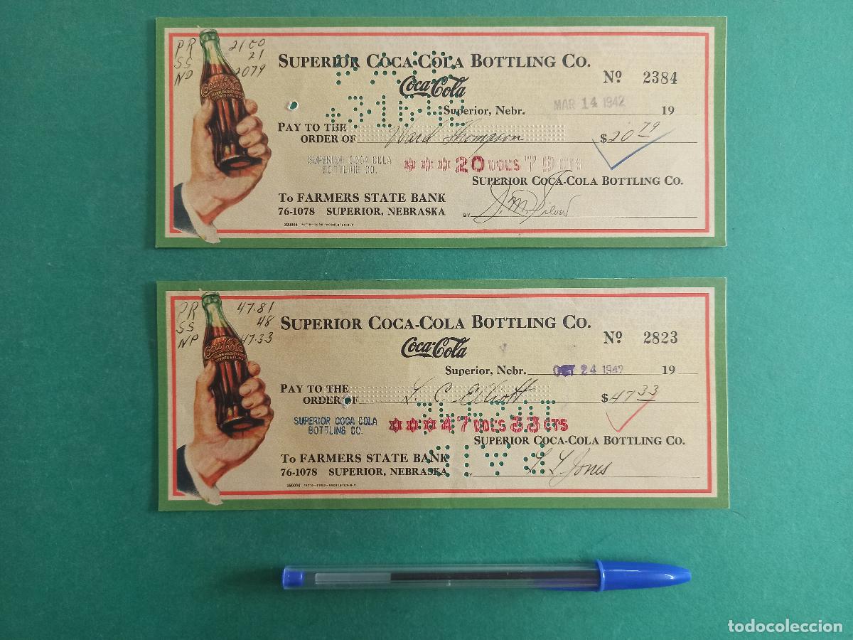 Cat&aacute;logos publicitarios: 2 Documentos de publicidad de CocaCola. 1942. EEUU. Estados Unidos. Coca-cola, coca cola