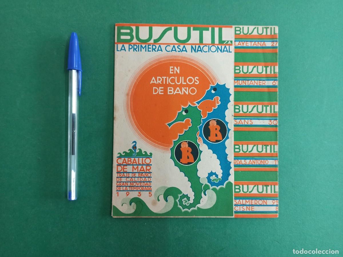 Cat&aacute;logos publicitarios: Antigua publicidad de Bursutil. Articulos de ba&ntilde;o. Temporada 1935, Caballo de mar. Trajes de ba&ntilde;o.