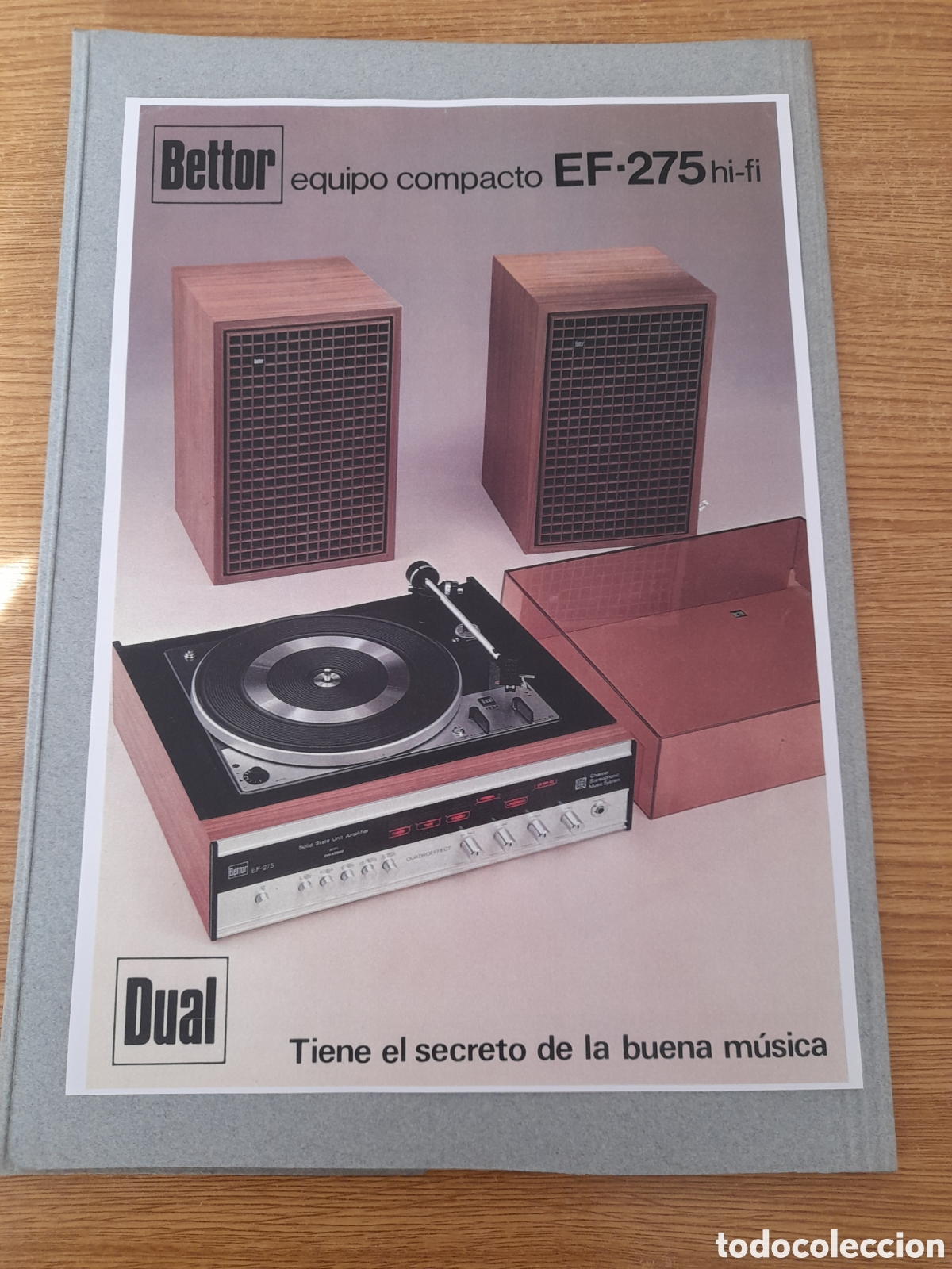 Cat&aacute;logos publicit&aacute;rios: Publicidad y especificaciones bettor EF -275 HI-FI