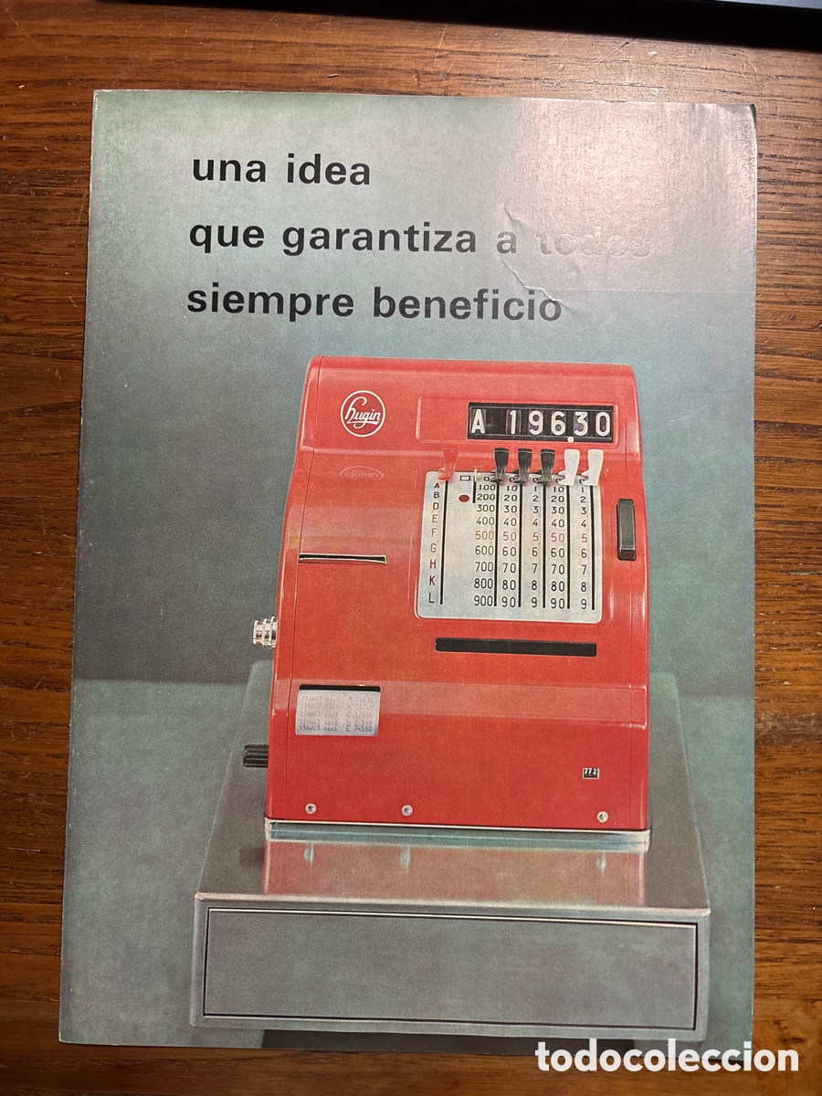 Cat&aacute;logos publicitarios: FOLLETO CAT&Aacute;LOGO M&Aacute;QUINA REGISTRADORA HUGIN MODELO KA 33