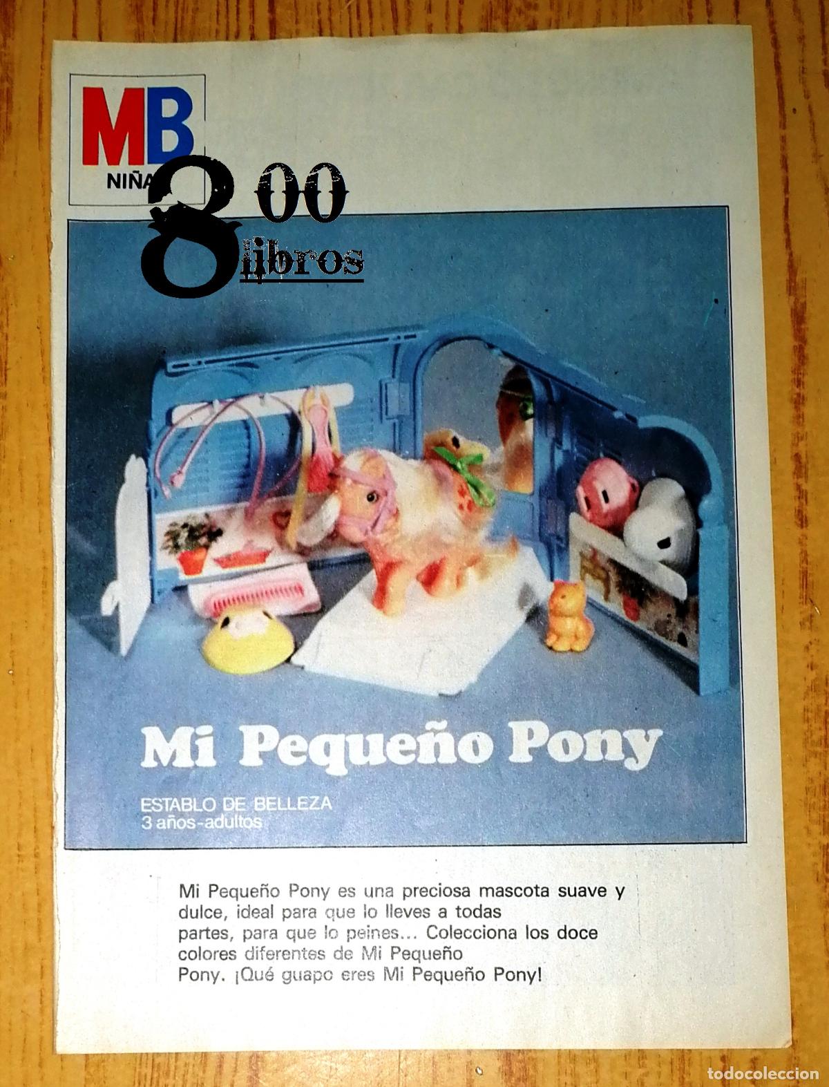 Catalogues publicitaires: ANUNCIO - HOJA - PUBLICIDAD. MB NI&Ntilde;AS: Mi Peque&ntilde;o Pony. Establo de belleza. - 1985