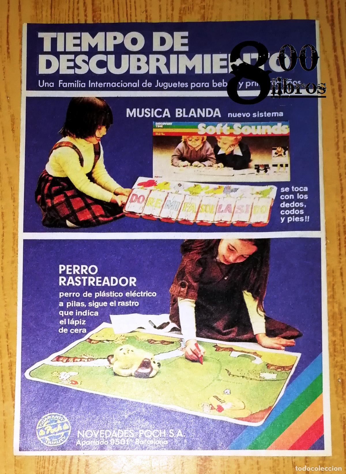 Catalogues publicitaires: ANUNCIO - HOJA - PUBLICIDAD M&Uacute;SICA BLANDA; PERRO RASTREADOR Tiempo descubrimiento / Novedades Poch