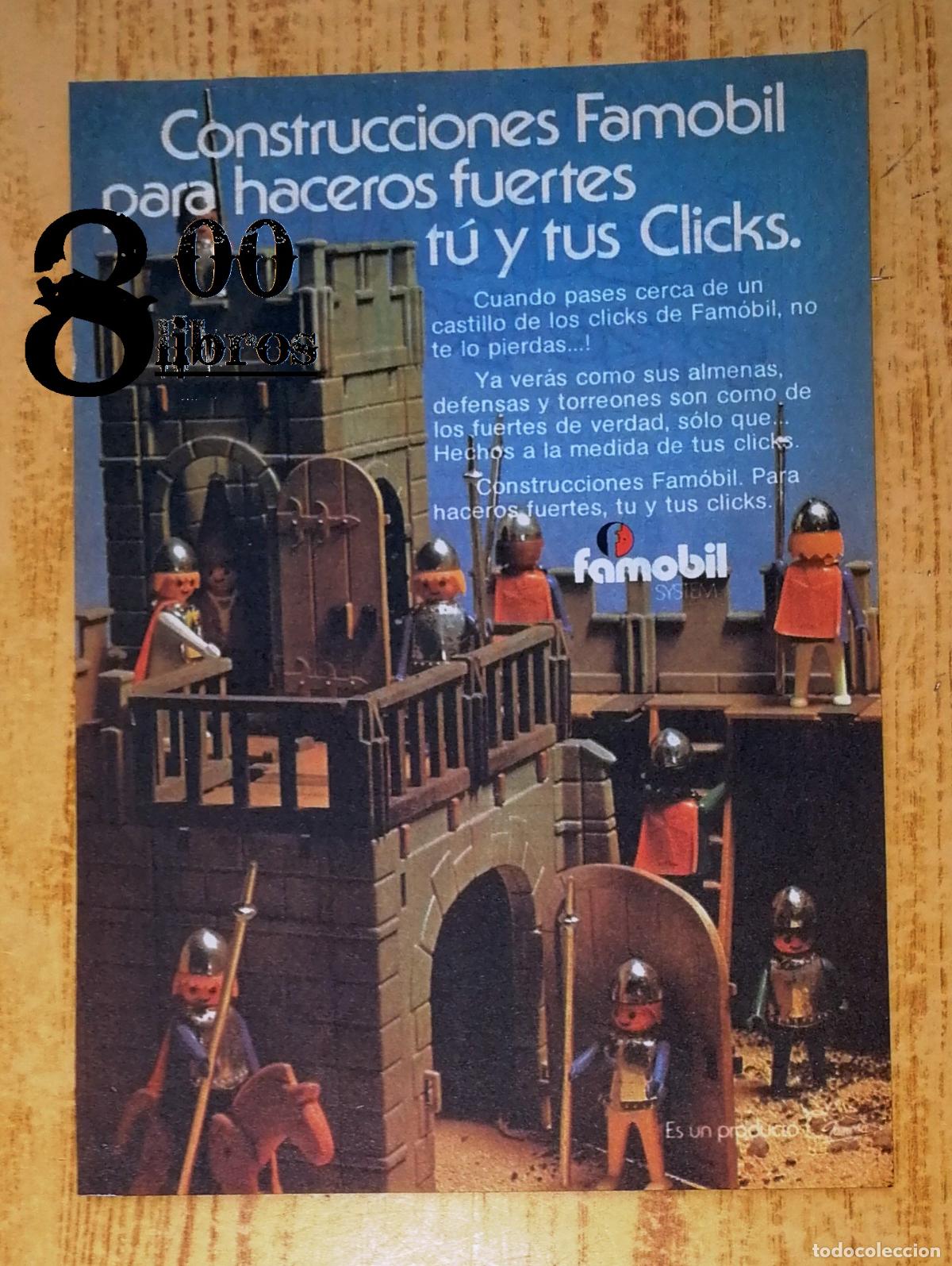 Cat&aacute;logos publicitarios: ANUNCIO - HOJA - PUBLICIDAD. FAMOBIL SYSTEM. Construcciones Famobil. Clicks / Famosa. - 1978