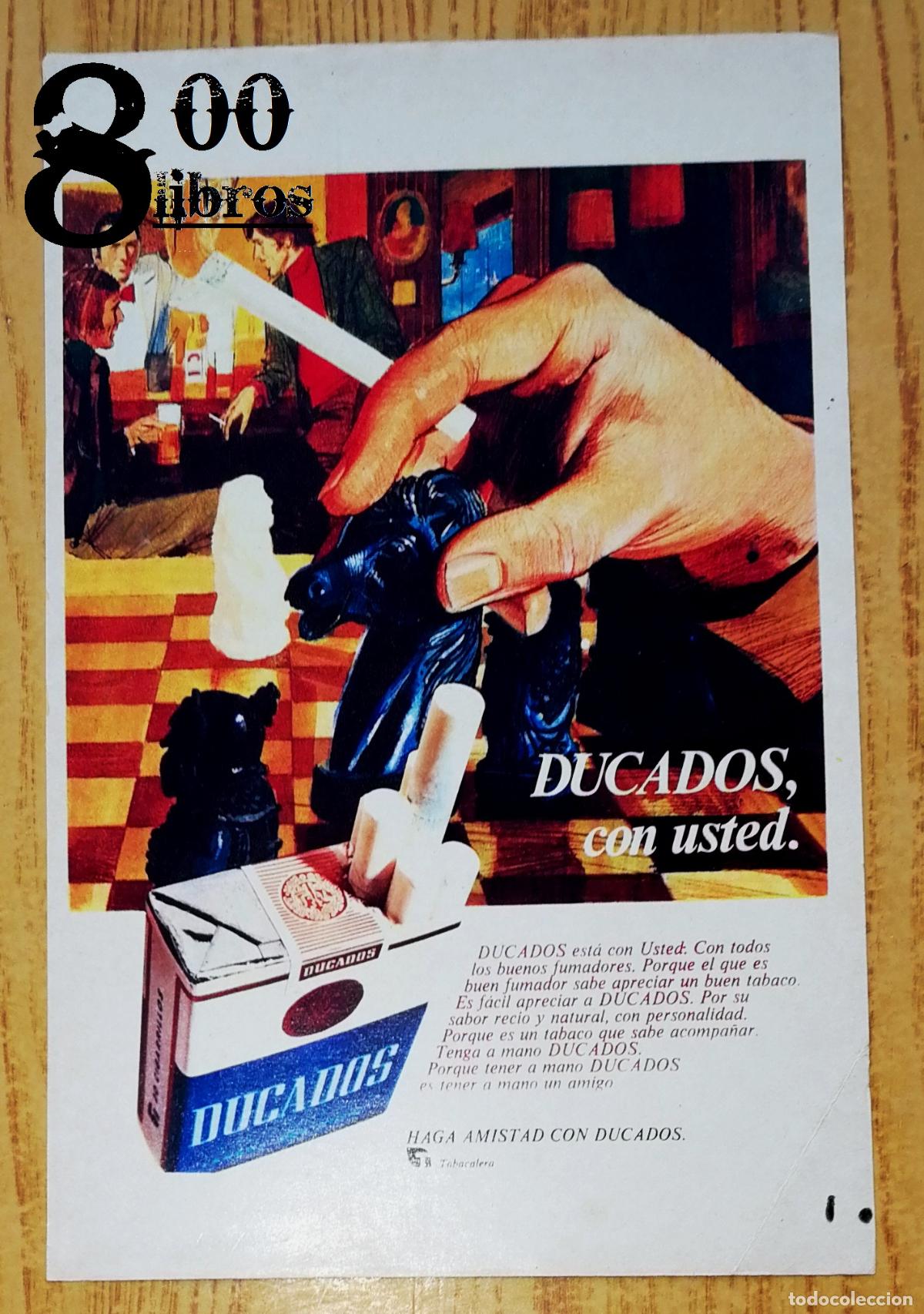Advertising Catalogs: ANUNCIO - HOJA - PUBLICIDAD DUCADOS / Tabacalera; FERNET-BRANCA DIGESTIMULANTE Digerir es vivir
