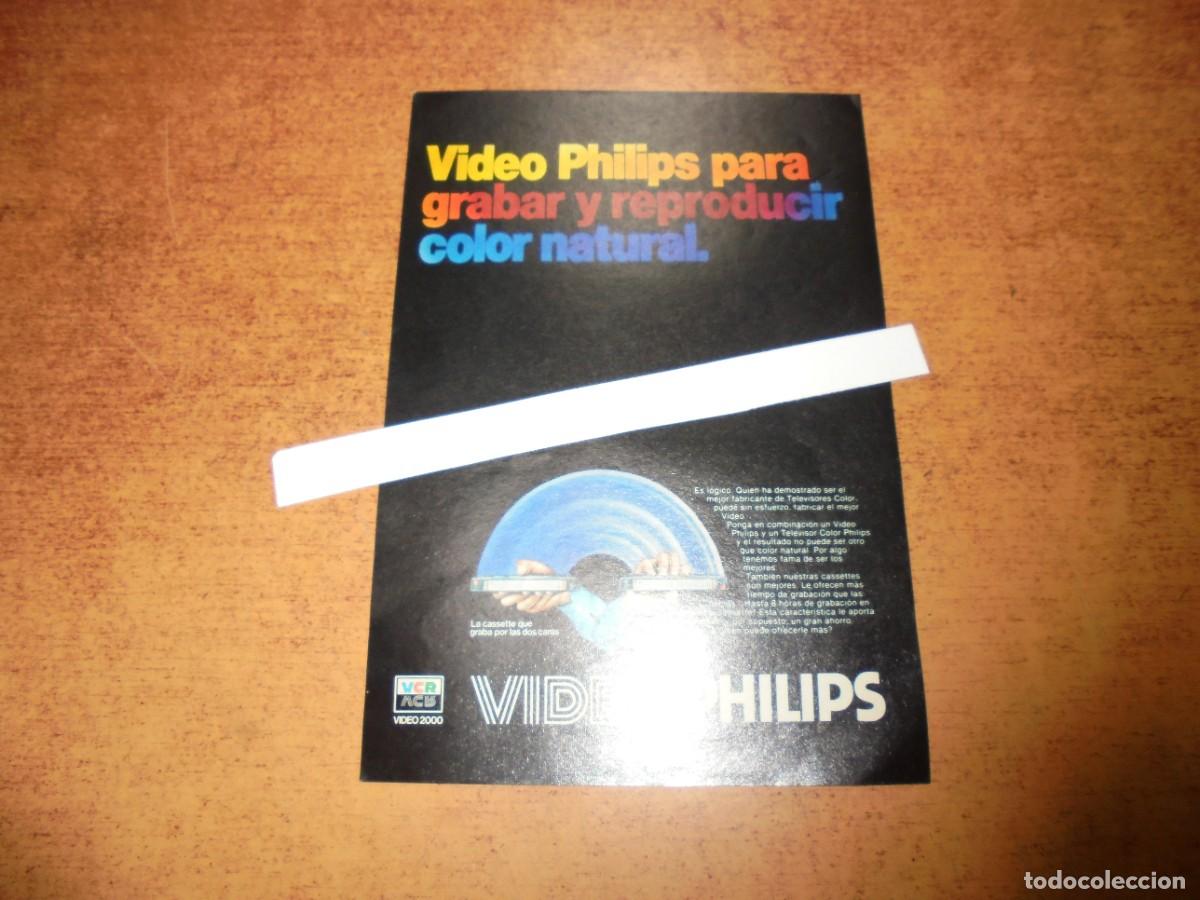 Catalogues publicitaires: PUBLICIDAD 1981: VIDEO PHILLIPS PARA GRABAR Y REPRODUCIR COLOR NATURAL