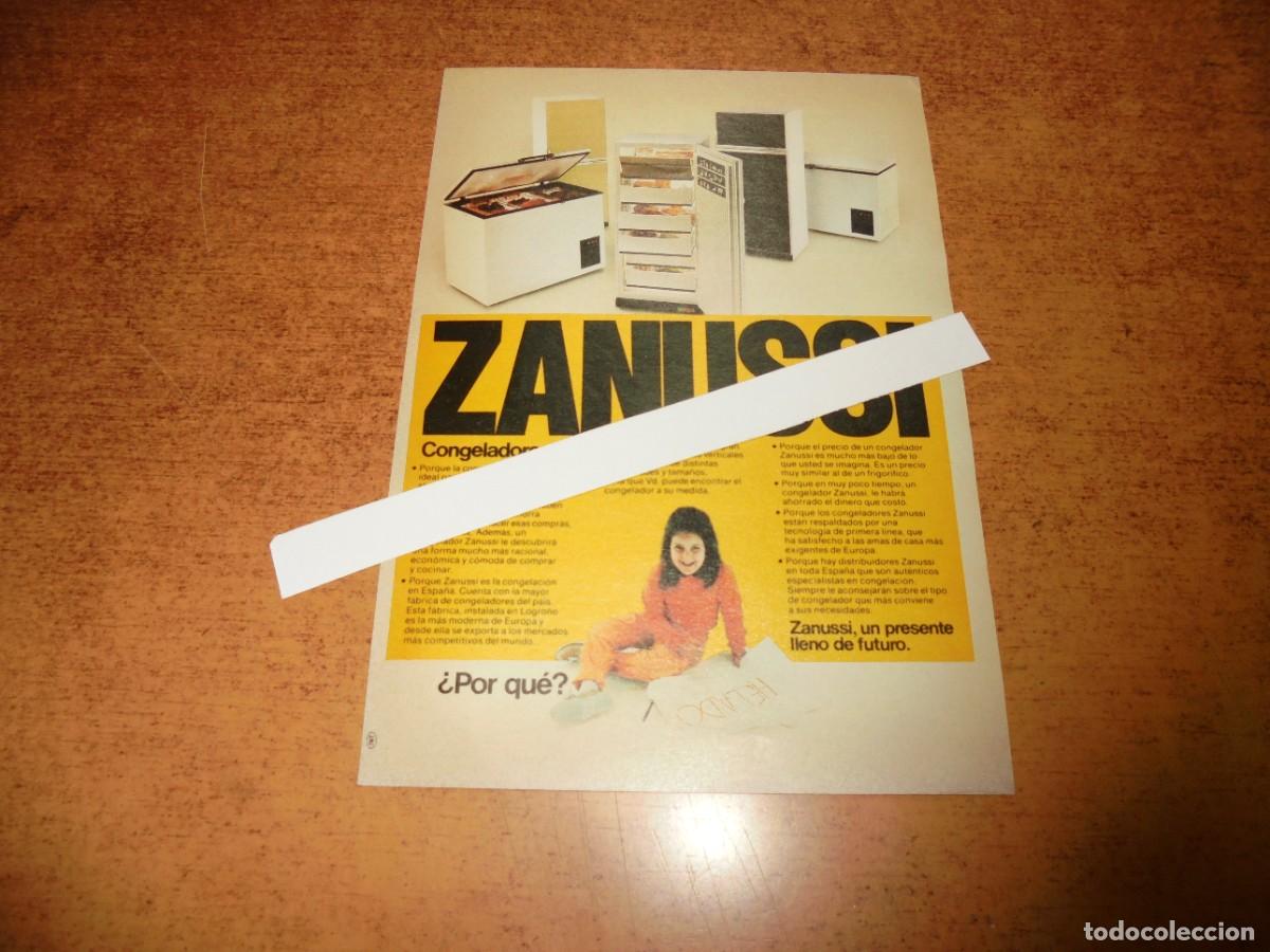 Catalogues publicitaires: PUBLICIDAD 1981: ZANUSSI CONGELADORES