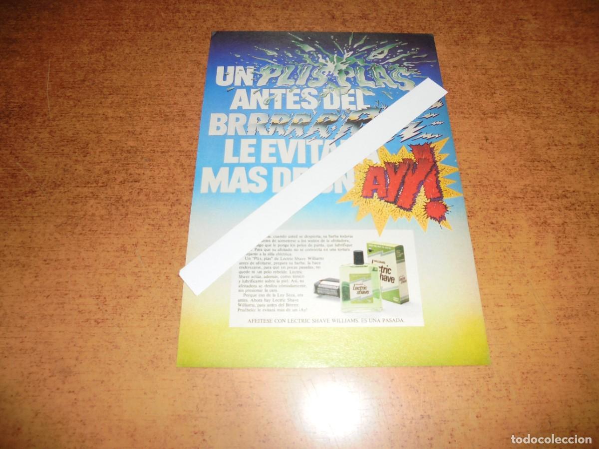 Catalogues publicitaires: PUBLICIDAD 1981: UN PLIS PLAS DE LECTRIC SHAVE WILLIAMS