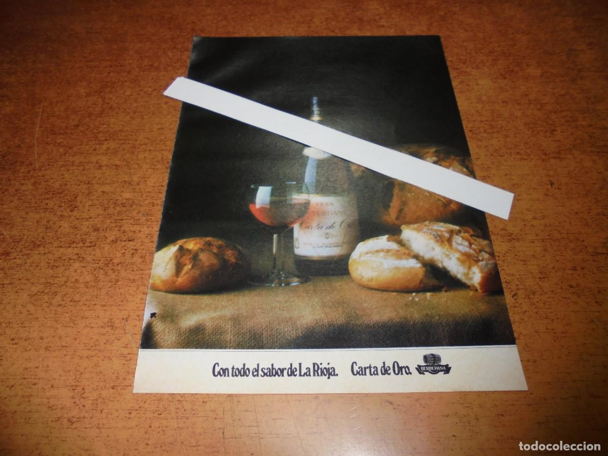 Catalogues publicitaires: PUBLICIDAD 1981: VINO RIOJA CARTA DE ORO