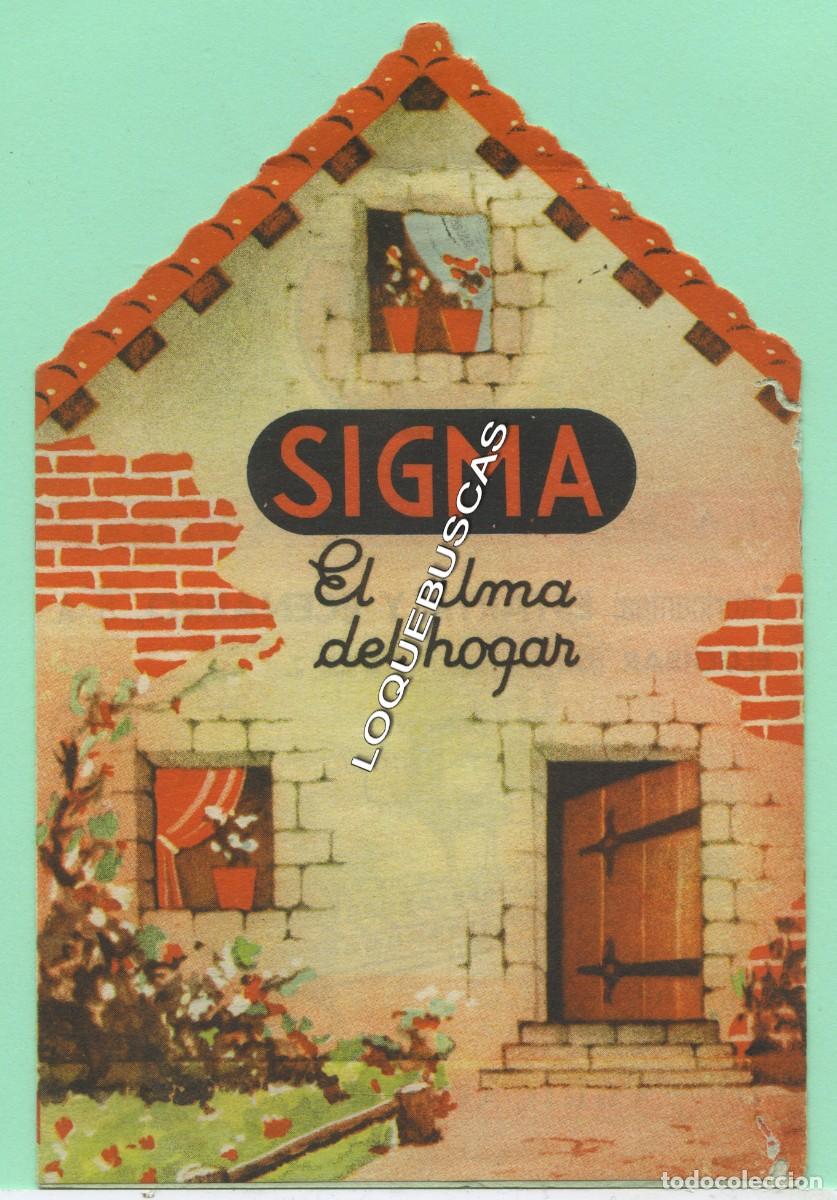 Catalogues publicitaires: Publicidad m&aacute;quinas de coser SIGMA. Delegaci&oacute;n de Almer&iacute;a. Cuadr&iacute;ptico desplegable con forma de casi