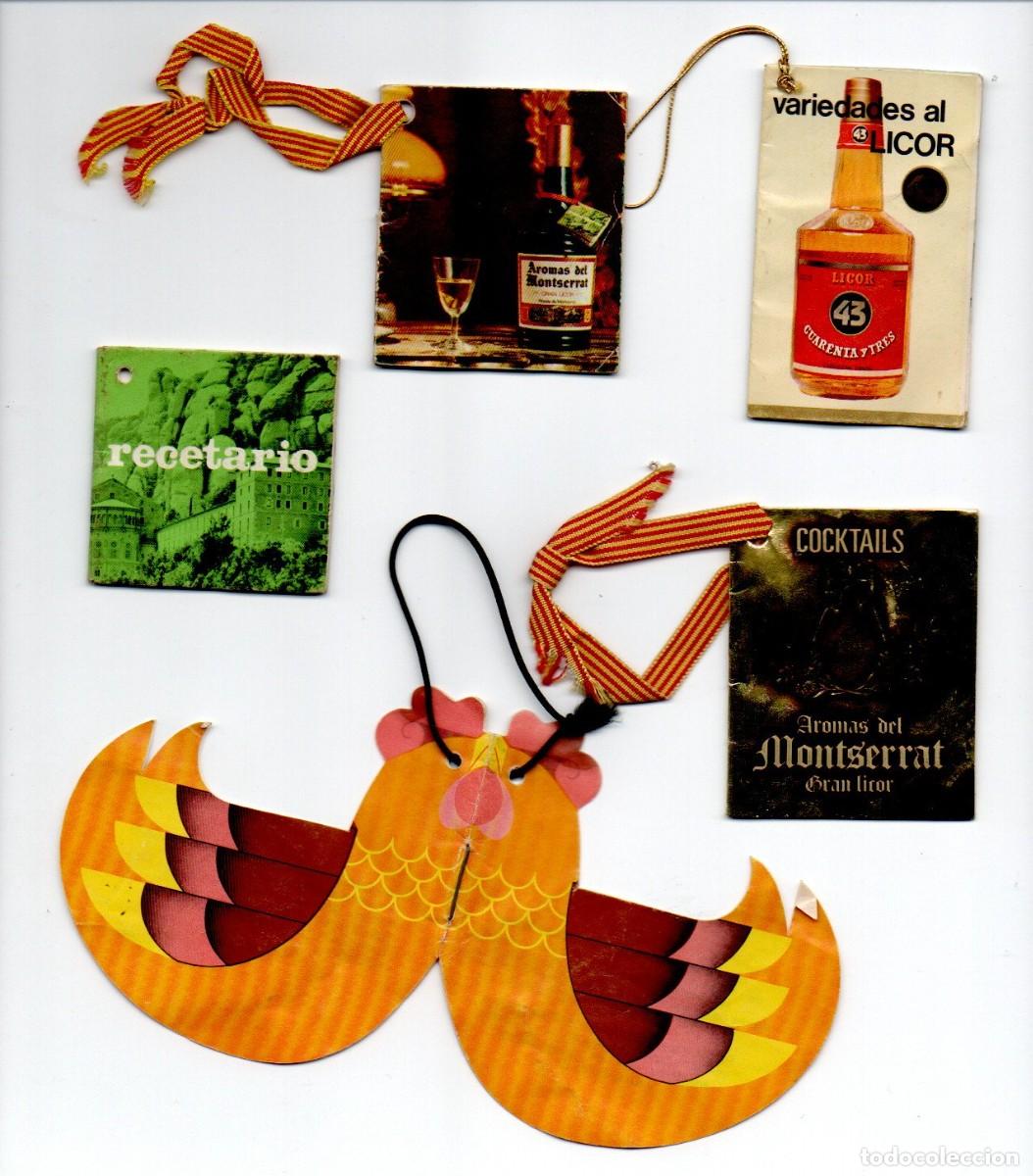 Werbekataloge: LOTE DE 5 LIBRITOS CON RECETAS DE COCTELES DE LICORES, AROMAS DE MONTSERRAT, LICOR 43, ADVOCAAT BOLS