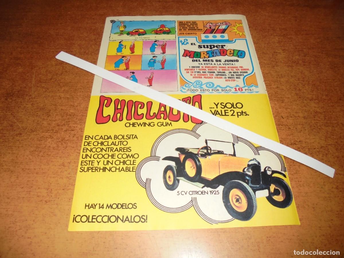 Werbekataloge: PUBLICIDAD DE 1972: CHICLE CHICLAUTO CHEWING GUM