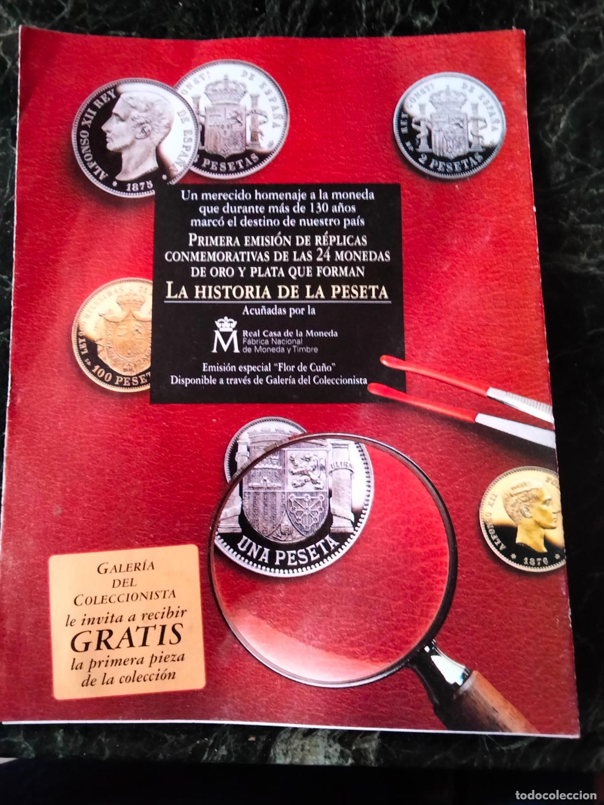 Werbekataloge: Folleto colecci&oacute;n La Historia de la Peseta