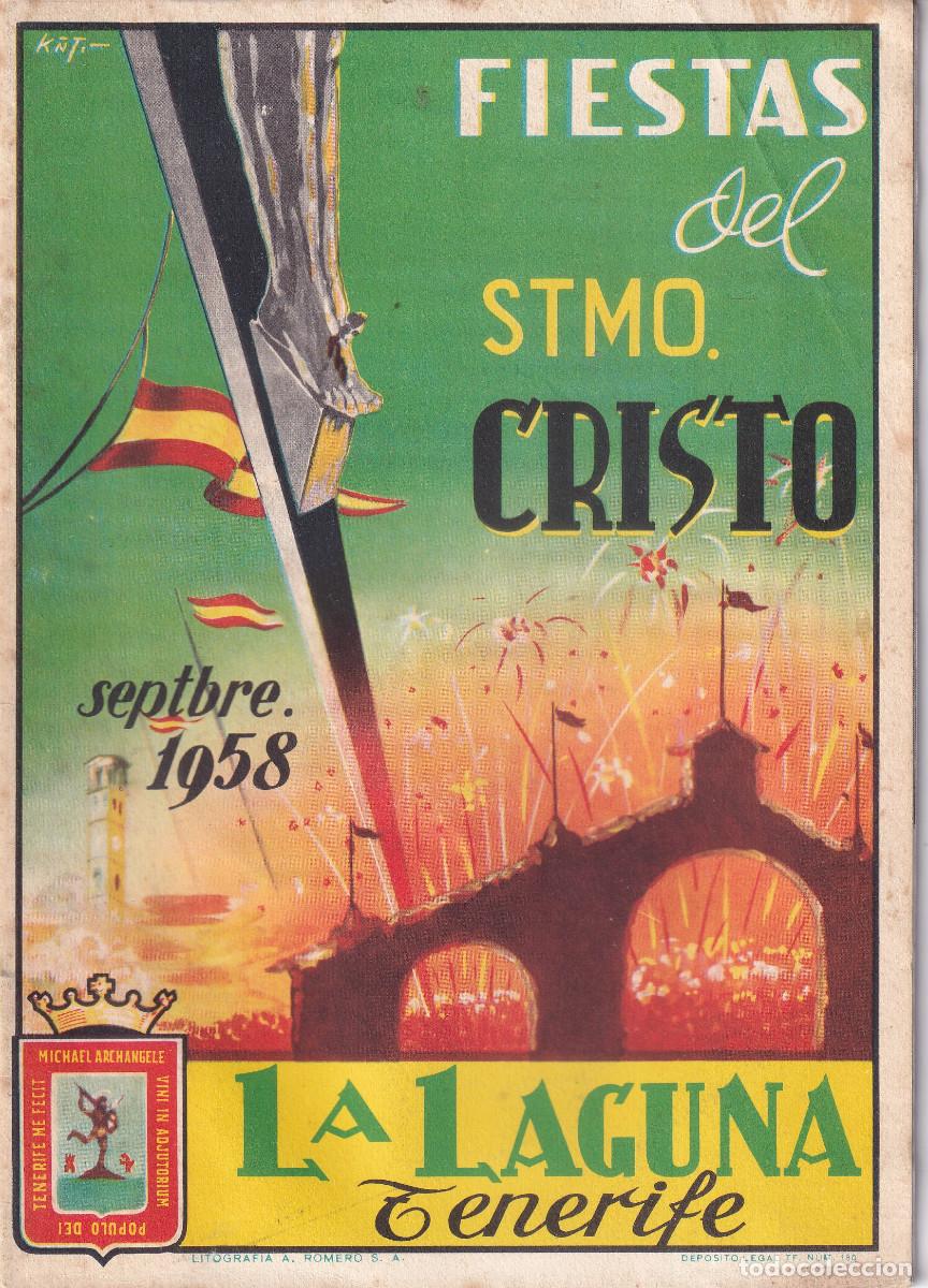 Werbekataloge: FIESTAS DEL STMO CRISTO DE LA LAGUNA 1958 TENERIFE