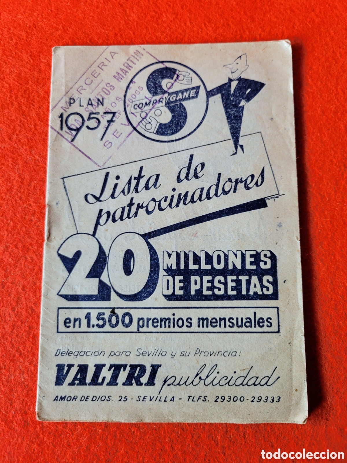 Werbekataloge: ANTIGUO FOLLETO DE COMERCIOS DE SEVILLA A&Ntilde;O 1957