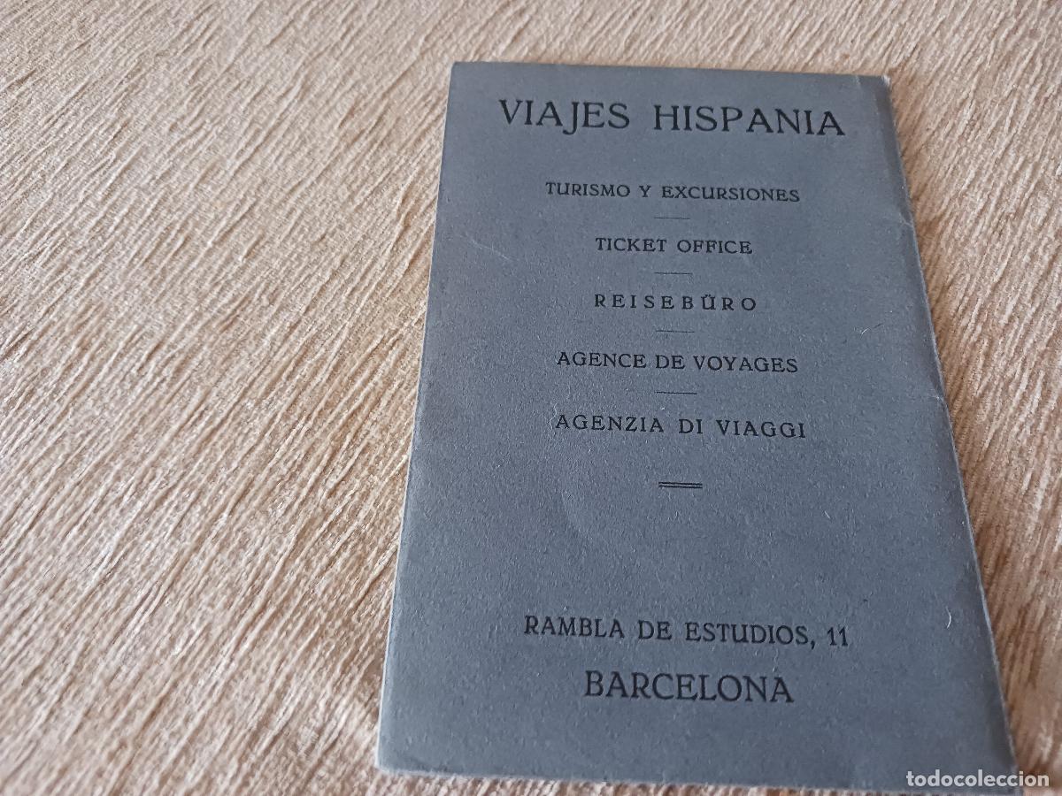 Cat&aacute;logos publicitarios: viajes hispania, carpeta publicitaria porta documentos, soler y torra Hnos.
