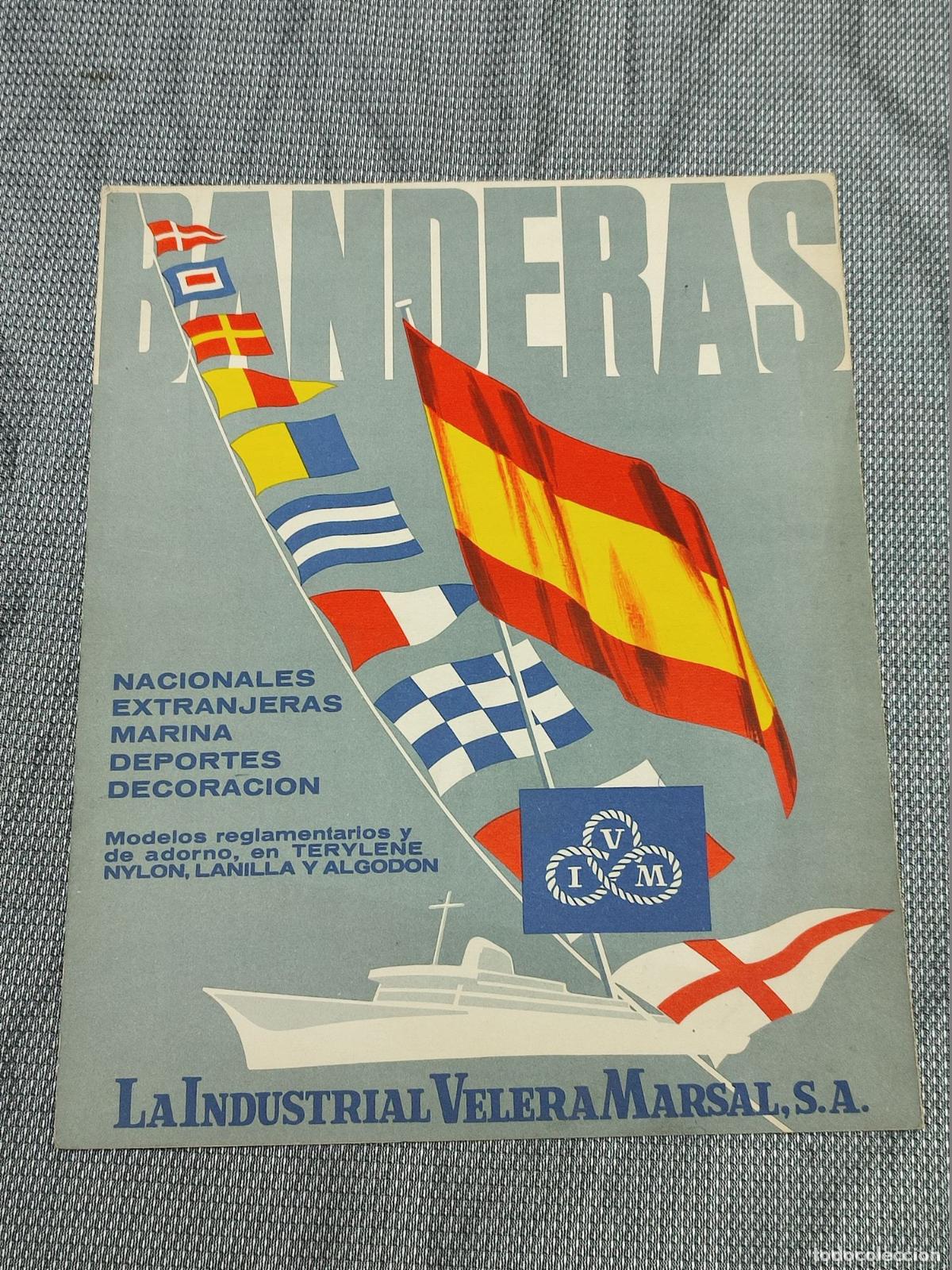 Cat&aacute;logos publicitarios: LA INDUSTRIAL VELERA MARSAL. BARCELONA. BANDERAS NACIONALES, EXTRANJERAS, MARINA, DEPORTES CATALOGO