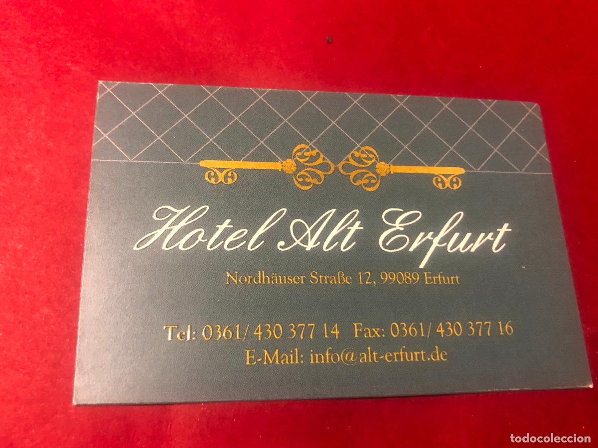 Werbekataloge: TARJETA HOTEL ALT ERFURT, ALEMANIA