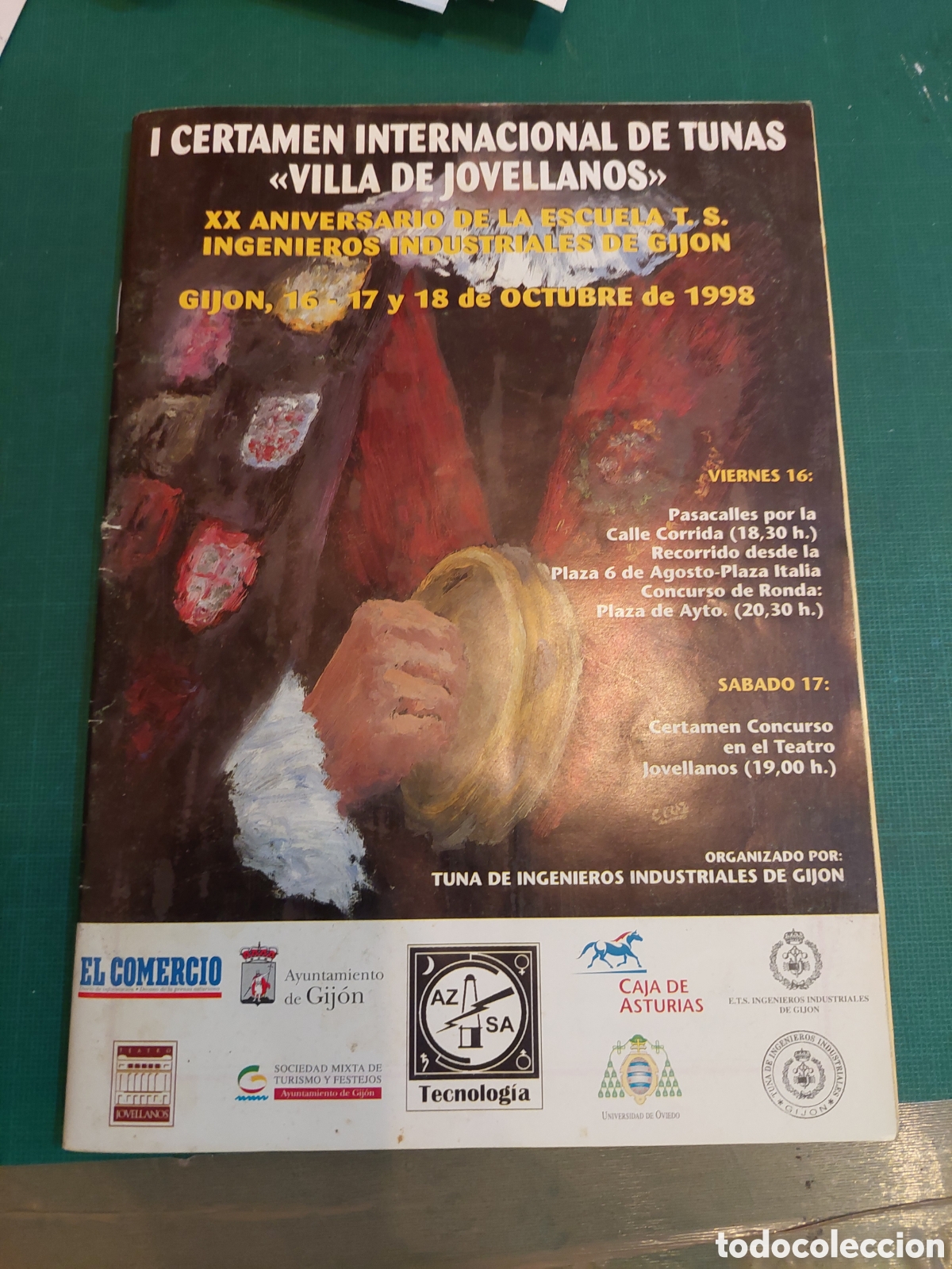 Cat&aacute;logos publicitarios: TUNAS 1998 Cat&aacute;logo certamen tunas villa jovellanos gijon, fotos y publicidad