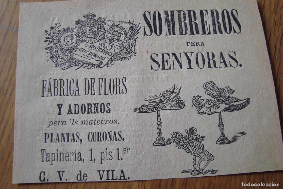 Cat&aacute;logos publicitarios: ANTIGUA PUBLICIDAD SOBREROS FABRICA FLORES C.V VILA BARCELONA-MAQUINARIAS AGRICOLAS MORATONA GENIS