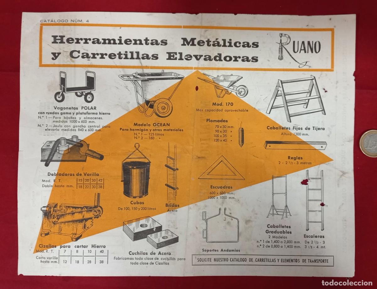 Cat&aacute;logos publicitarios: CATALOGO , HERRAMIENTAS METALICAS Y CARRETILLAS ELEVADORAS - RUANO , BARCELONA