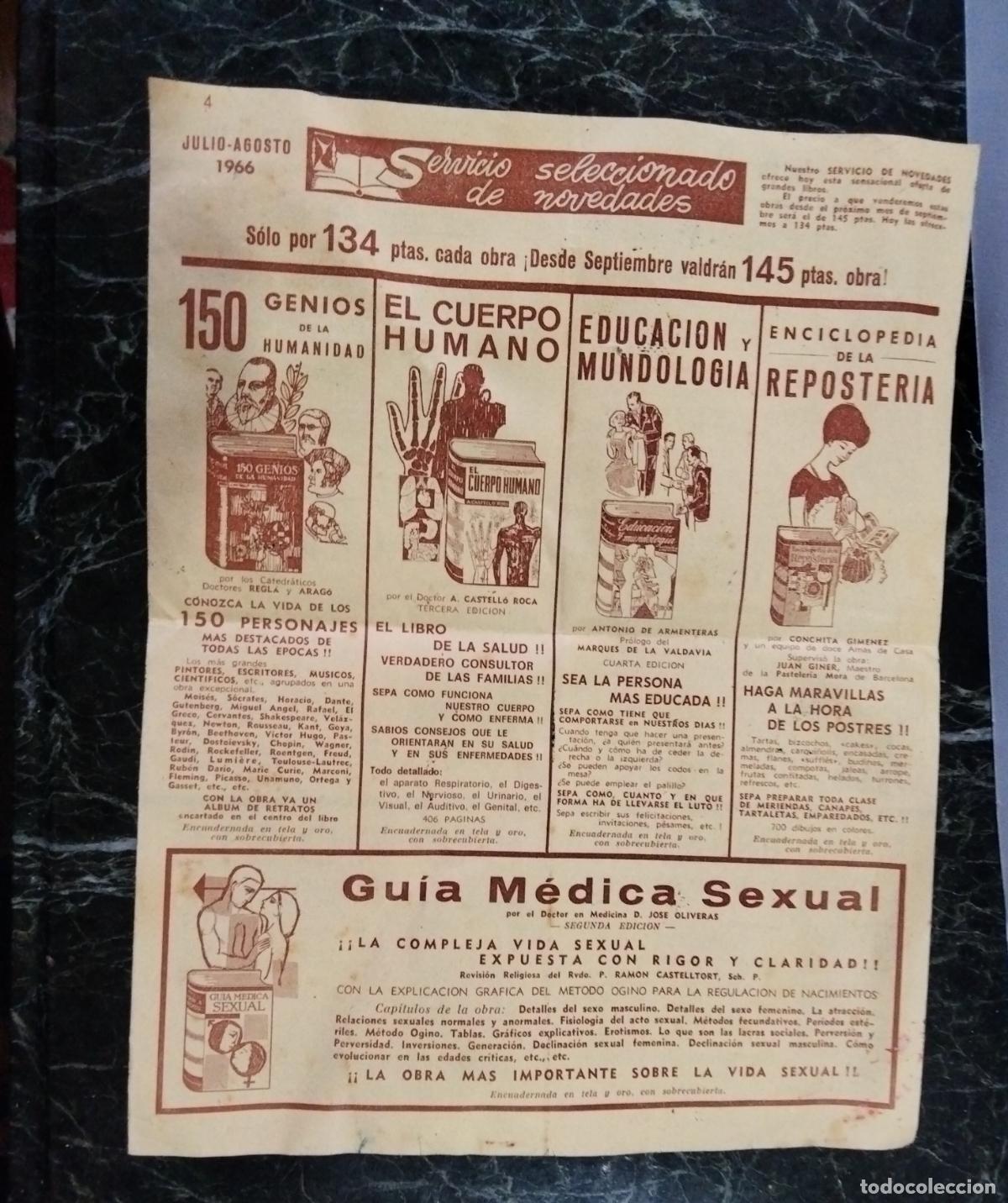 Cat&aacute;logos publicitarios: Publicidad Servicio de selecci&oacute;n de novedades 1966