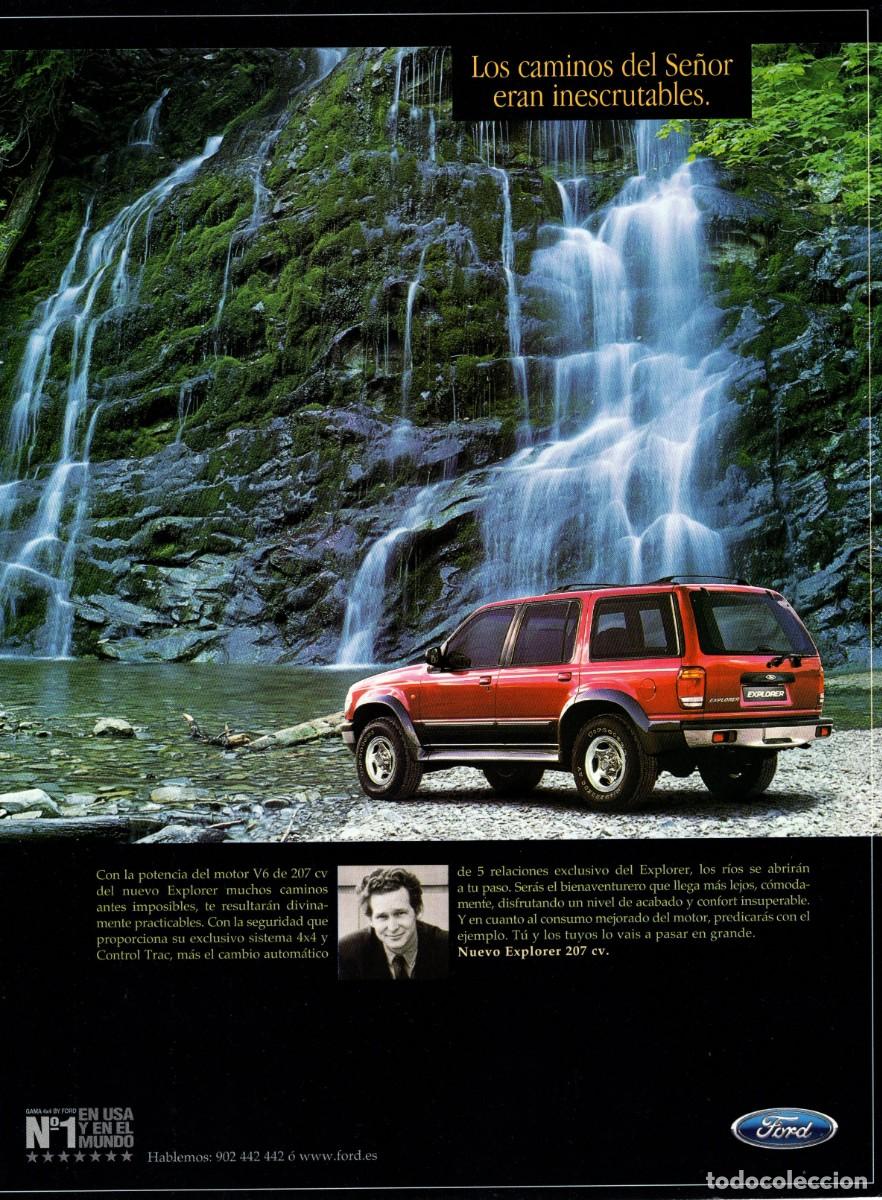 Cataloghi pubblicitari: Hoja publicidad revista 1998. Cara A:FORD EXPLORER - Cara B: DRY GIN LARIOS.