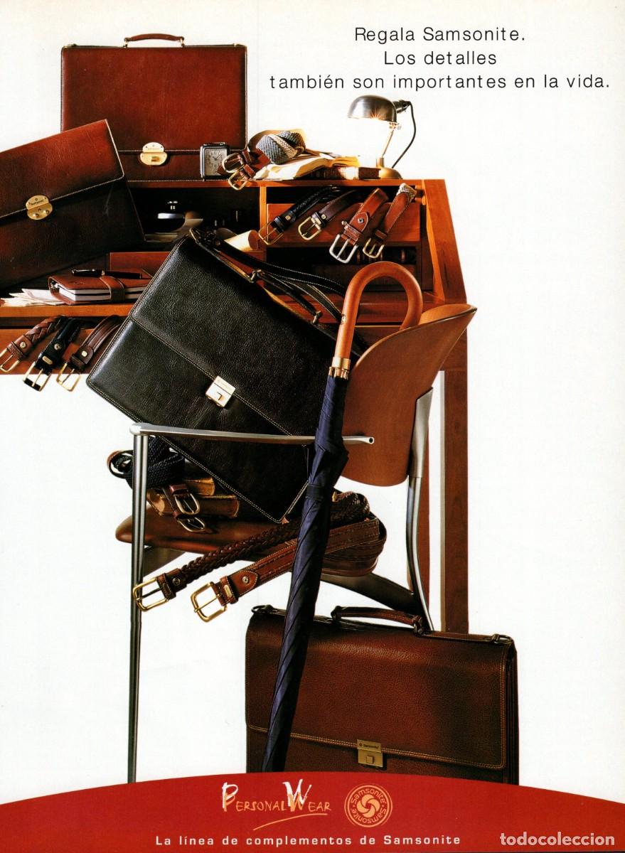 Cataloghi pubblicitari: Hoja publicidad revista 1998. REGALA SAMSONITE. Los detalles tambi&eacute;n son importantes.