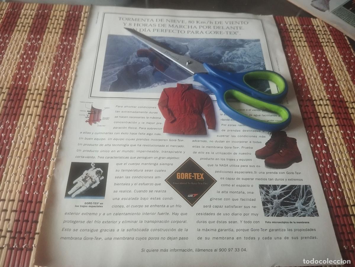 Cataloghi pubblicitari: ROPA Y CALZADO GORE TEX ANUNCIO PUBLICIDAD REVISTA 1996