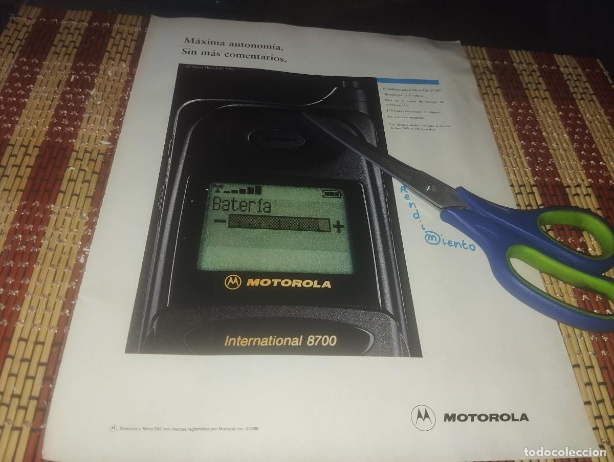 Cataloghi pubblicitari: MOTOROLA INTERNATIONAL 8700 TELEFONO MOVIL ANUNCIO PUBLICIDAD REVISTA 1996
