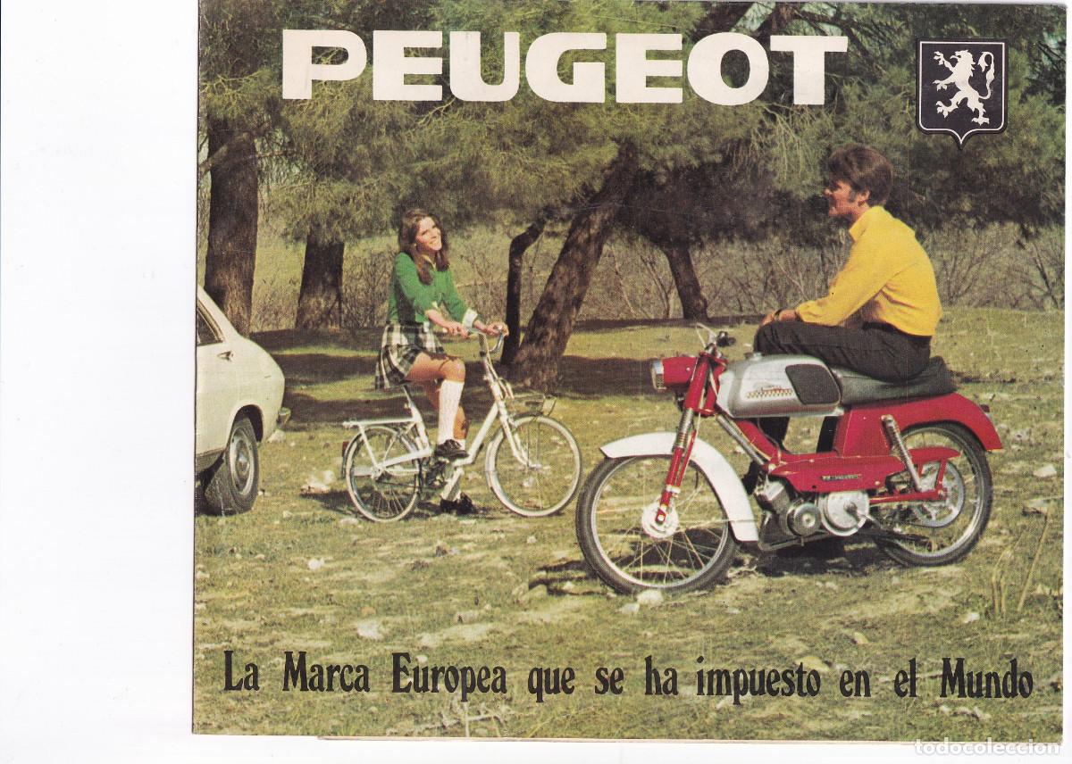 Cat&aacute;logos publicitarios: TRIPTICO CON PUBLICIDAD PEUGEOT. - Foto 1