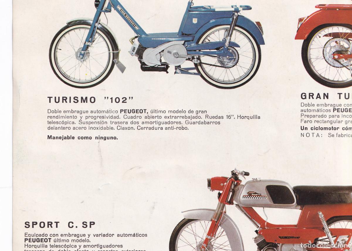 Cat&aacute;logos publicitarios: TRIPTICO CON PUBLICIDAD PEUGEOT. - Foto 2