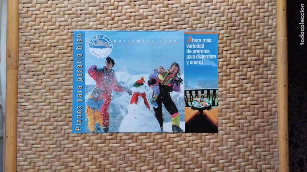 Cataloghi pubblicitari: Cat&aacute;logo Travel club- noviembre 1998 - 15x21 cm - 6 p&aacute;ginas