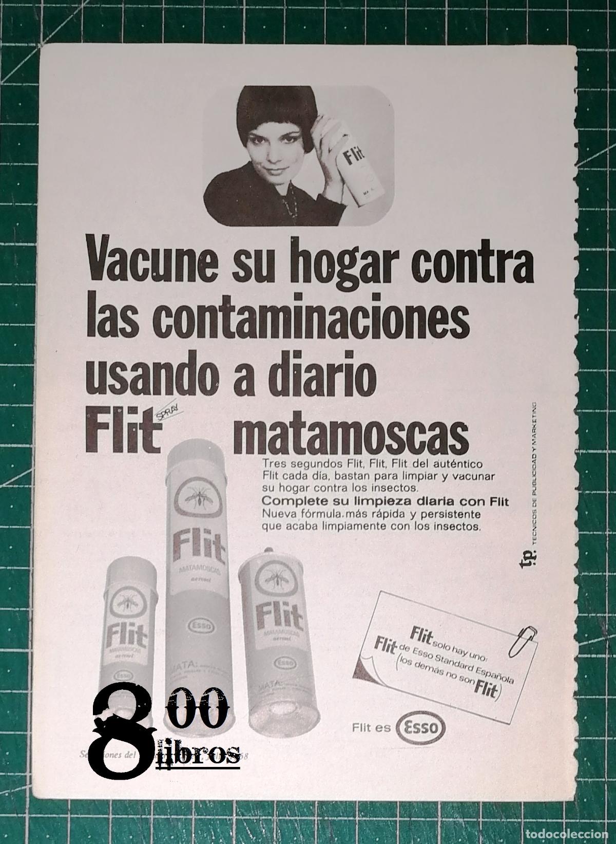 Werbekataloge: ANUNCIO - HOJA - PUBLICIDAD. FLIT MATAMOSCAS : Vacune su hogar... / Esso. - 1968