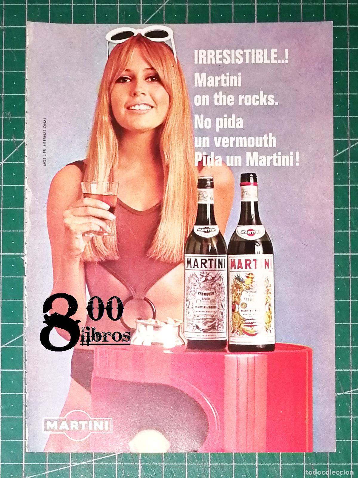 Cataloghi pubblicitari: ANUNCIO - HOJA - PUBLICIDAD. IRRESISTIBLE... MARTINI ON THE ROCKS ; NUTTER INSTANT&Aacute;NEO... - 1968