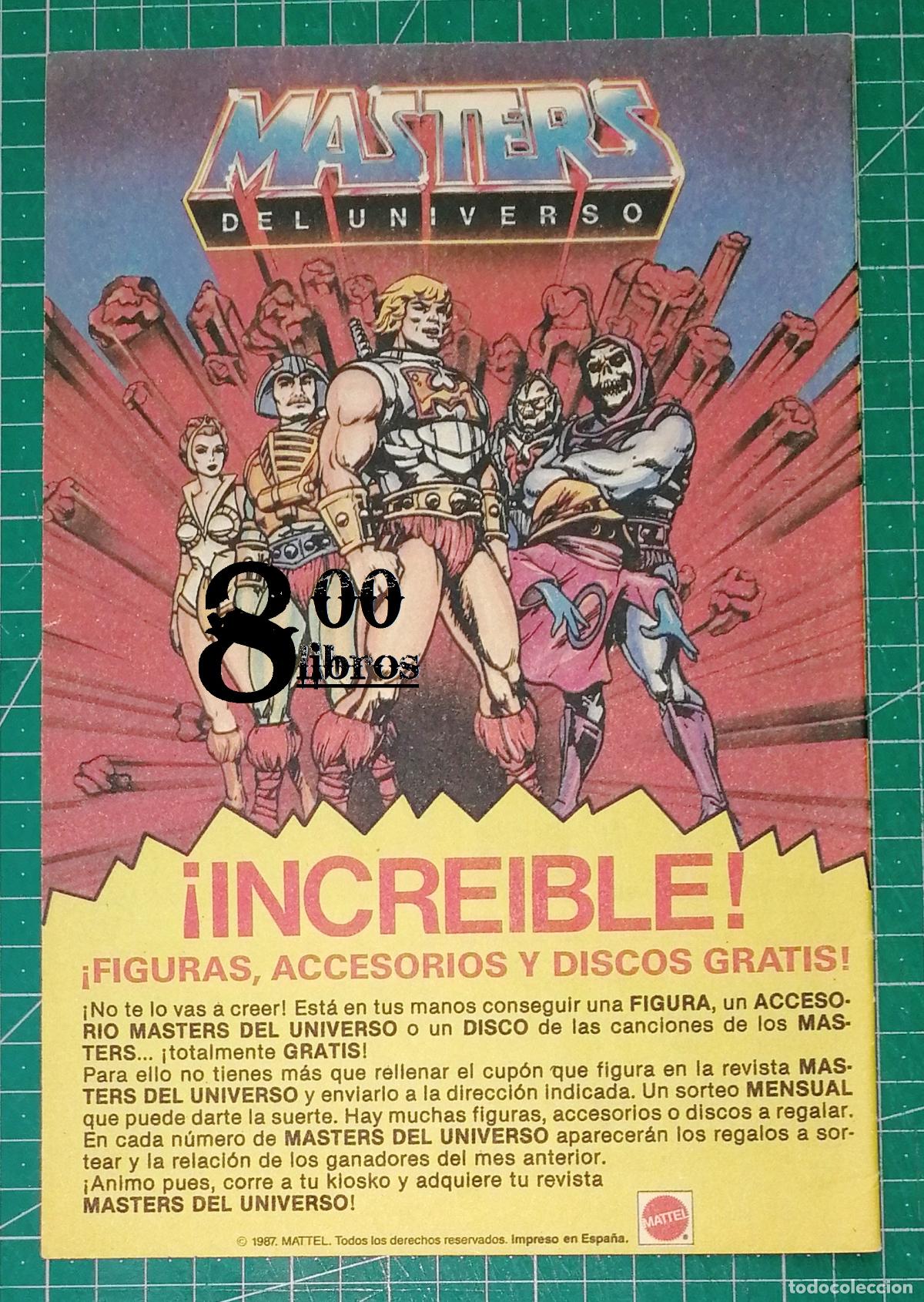 Catalogues publicitaires: ANUNCIO - HOJA - PUBLICIDAD. MASTERS DEL UNIVERSO. FIGURAS ACCESORIOS DISCOS. SORTEO / MATTEL.- 1987