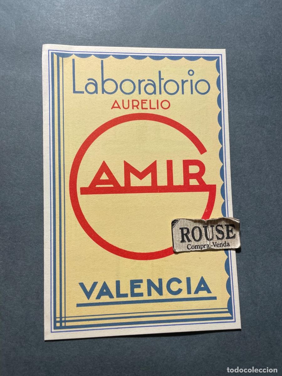 Catalogues publicitaires: ANTIGUO CATALOGO , LABORATORIO AURELIO GAMIR - VALENCIA , BELLADONA -VAL , CATALOGO LITGH. 4 PAG. +