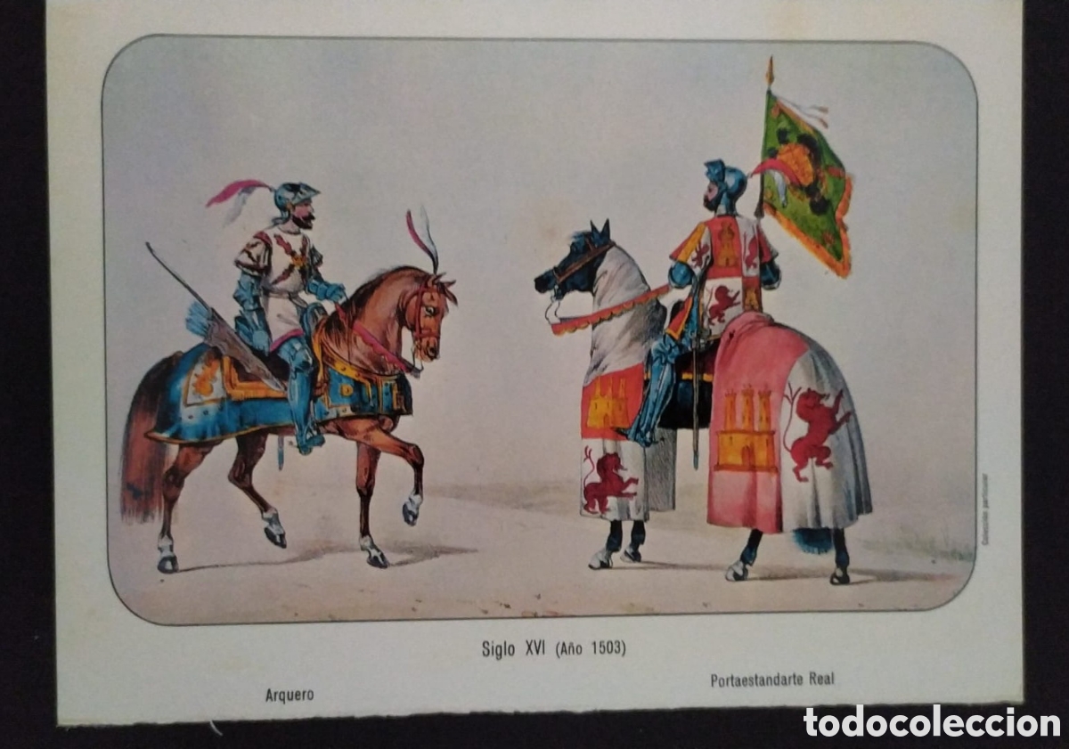Catalogues publicitaires: LAMINA SERIE UNIFORMES MILITARES. GUARDIAS DE CASTILLA