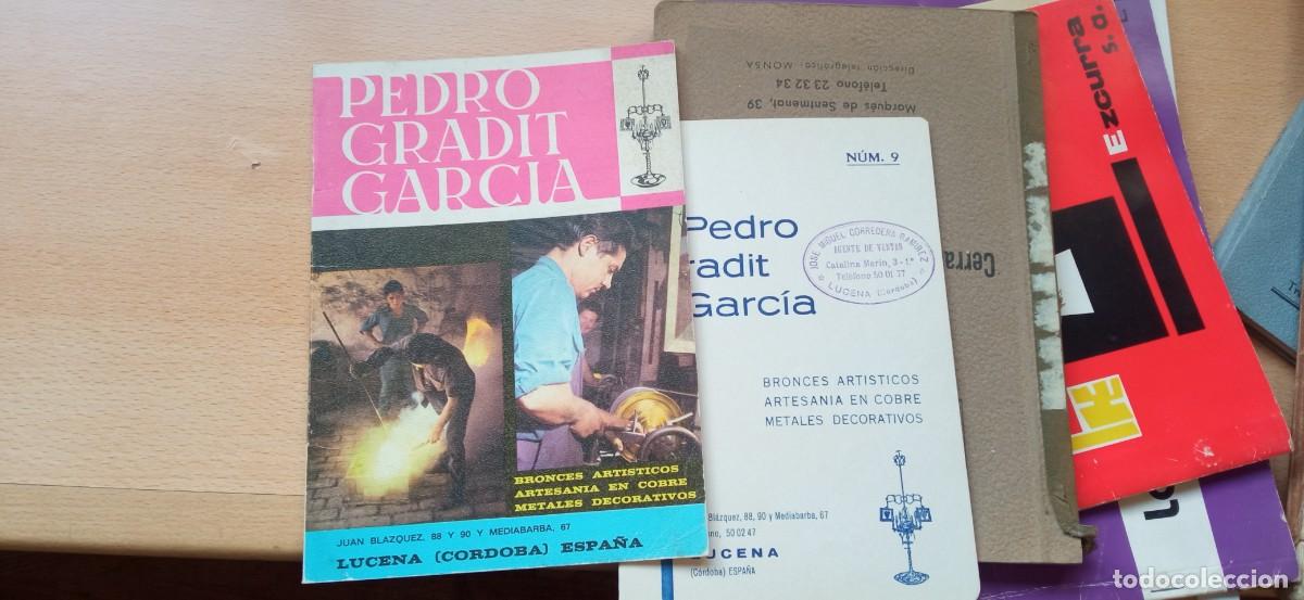 Cat&aacute;logos publicitarios: CATALOGO PEDRO GRADIT GARCIA BORCES ARTISTICOS ARTESANIA EN COBRE METALES LUCENA CORDOBA
